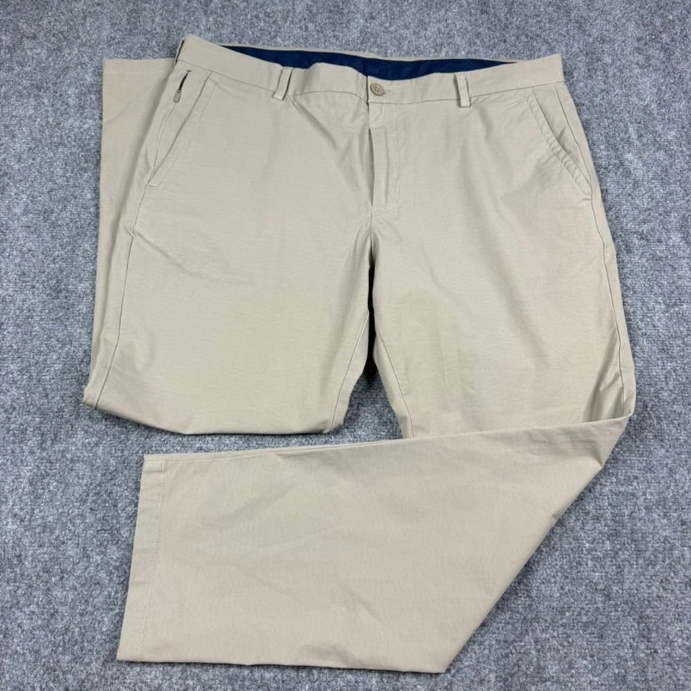 Vineyard Vines On-The-Go Pant Mens 38x30 Khaki Performance Stretch Chino